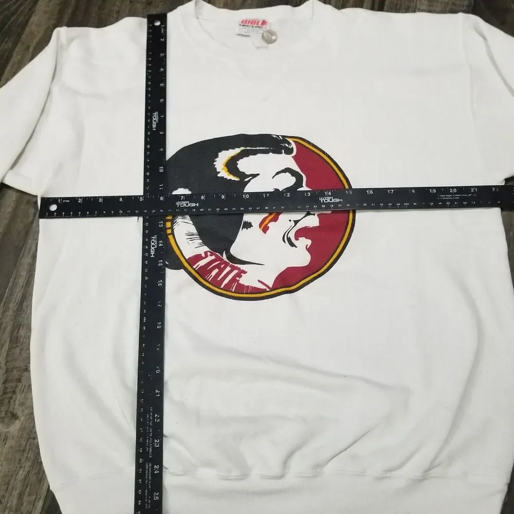 Vintage‎ Florida Seminoles Sweatshirt Size Large H Wolf And Sons Made In USA
